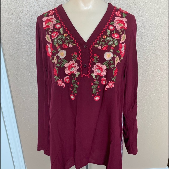 Andree by Unit baby doll style blouse Medium RODEO - Picture 1 of 6